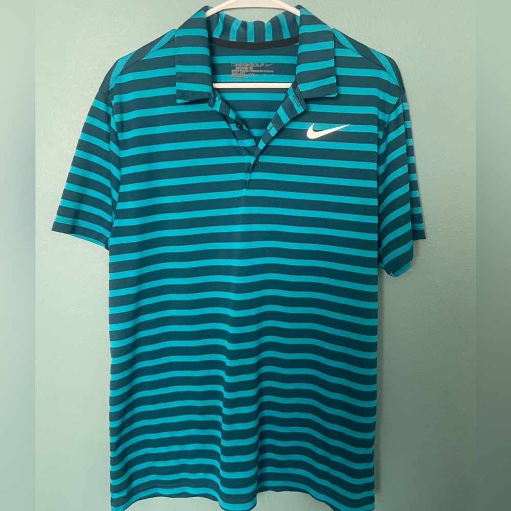 Mens Nike Blue Golf Polo